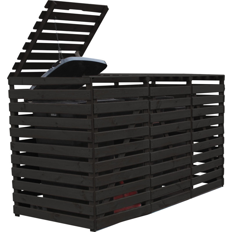 dCor design Triginto Wooden Bin Store Extension Wayfair.co.uk